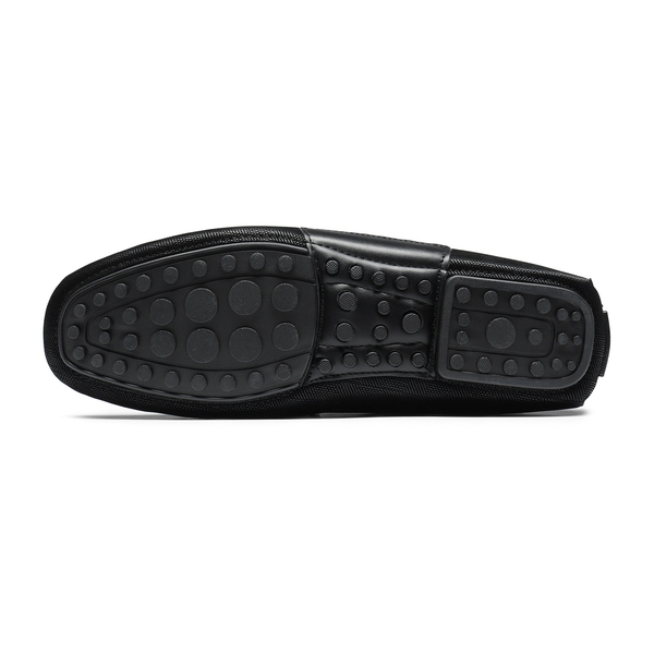 Men's Horsebit Moccasin Loafer Shoes - BLACK - 3